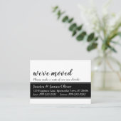 Fett Wir haben die Karte verschoben, weiß mit schw (Stehend Vorderseite)