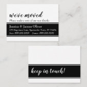 Fett Wir haben die Karte verschoben, weiß mit schw (Vorne/Hinten)