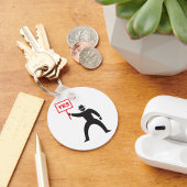 Fett Yes Signieren Minimalistisches Strichmännchen Schlüsselanhänger