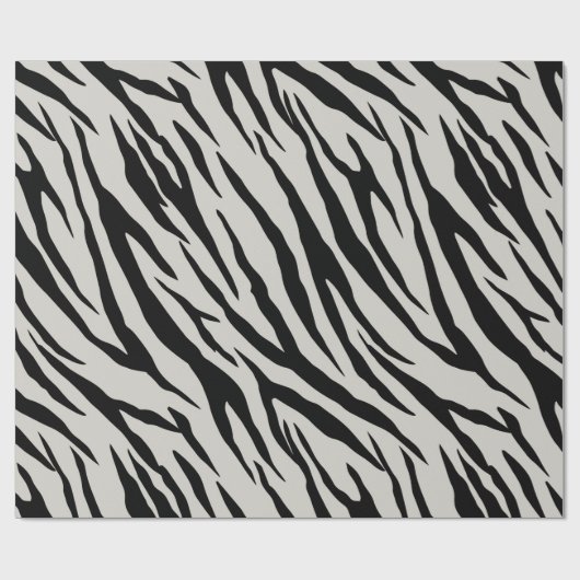 Fett Zebra Print Wrapping Paper Geschenkpapier (Flach)