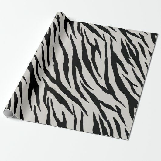 Fett Zebra Print Wrapping Paper Geschenkpapier (Ungerollt)