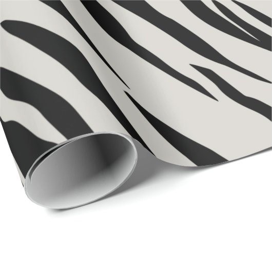 Fett Zebra Print Wrapping Paper Geschenkpapier (Rolleneckpunkt)