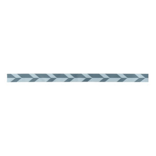Fett Zwei-Tone-Pfeil Zickzack Stripe Blue Tones Satinband