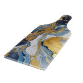 Fettabdruck von Gold und Blau Schneidebrett (Ecke)