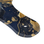 Fettabdruck von Gold und Blau Schneidebrett (Ecke)