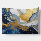 Fettabdruck von Gold und Blau Zubehörtasche (Vorderseite)