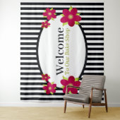 Fettablagerungen und Blumenmuster Wandteppich (Beispiel)