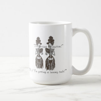 Fettabsaugung: Haut u. Knochen sprechen Reihen Kaffeetasse