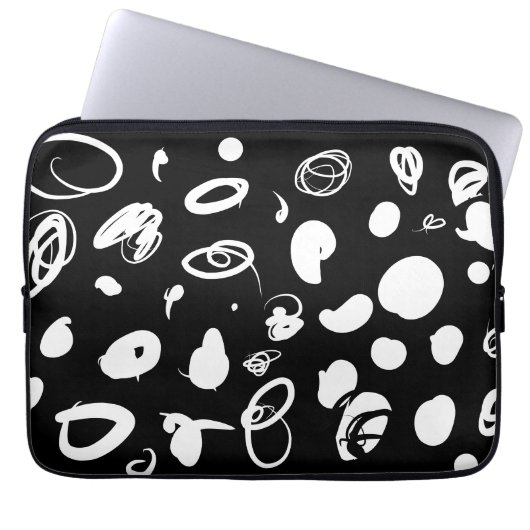 Fettabstraktes Design Elektronik Bag Laptopschutzhülle (Vorderseite)