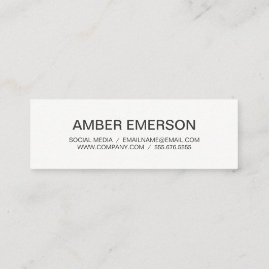 Fettangebot Mini Visitenkarte (Rückseite)