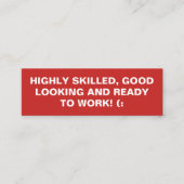 Fettangebot Mini Visitenkarte (Vorderseite)