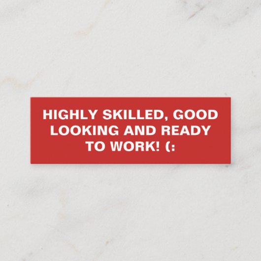 Fettangebot Mini Visitenkarte (Vorderseite)