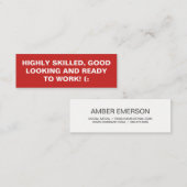 Fettangebot Mini Visitenkarte (Vorne/Hinten)