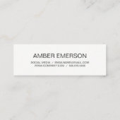 Fettangebot Mini Visitenkarte (Rückseite)