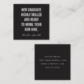 Fettangebot Quadratische Visitenkarte (Vorne/Hinten)