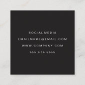 Fettangebot Quadratische Visitenkarte (Rückseite)