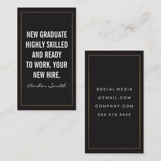 Fettangebot Visitenkarte (Vorne/Hinten)