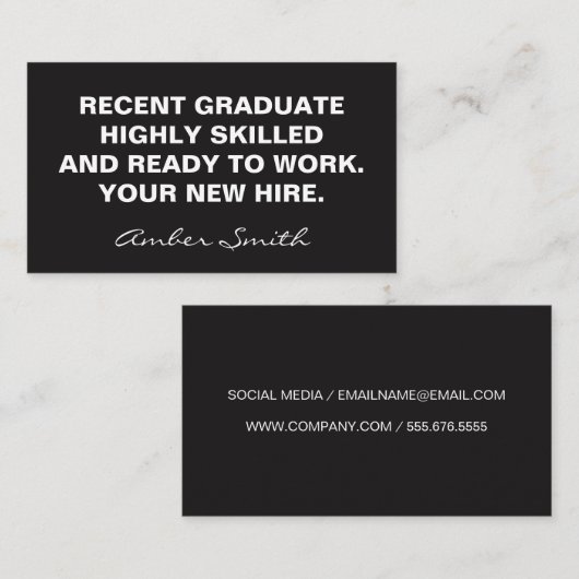 Fettangebot Visitenkarte (Vorne/Hinten)