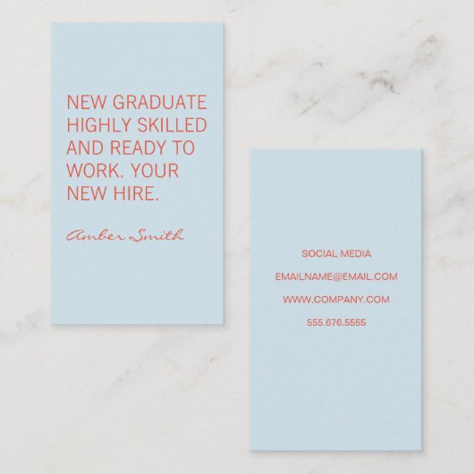 Fettangebot Visitenkarte (Vorne/Hinten)