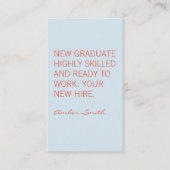 Fettangebot Visitenkarte (Vorderseite)