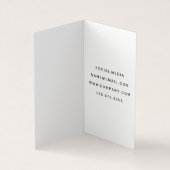 Fettangebot Visitenkarten (Innenseite)