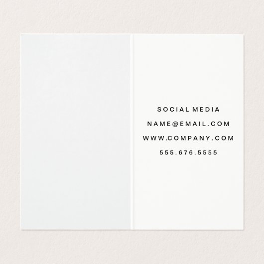 Fettangebot Visitenkarten (Innenseite Aufgefaltet)