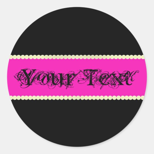 Fettaufkleber Runder Aufkleber (Vorderseite)