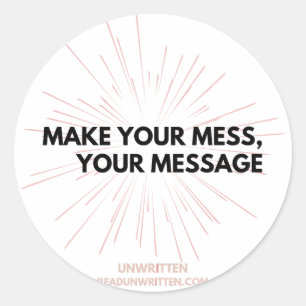 Fettaufkleber Runder Aufkleber