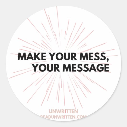 Fettaufkleber Runder Aufkleber (Vorderseite)