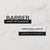 FettBARBER Mini Visitenkarte (Vorne/Hinten)