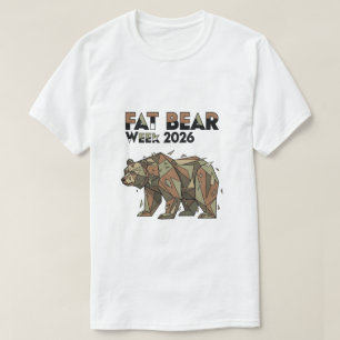 Fettbärwoche 2026 Bär Grafik Natur Wildtiere T-Shirt