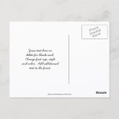 Fettblaue Stiefmütterchen-Blumenfotografie Postkarte (Rückseite)