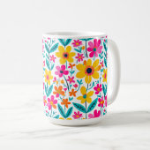 Fettblumen-Malerei-Tasse Kaffeetasse (VorderseiteRechts)