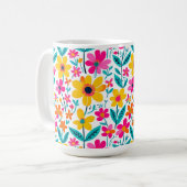 Fettblumen-Malerei-Tasse Kaffeetasse (Vorderseite Links)