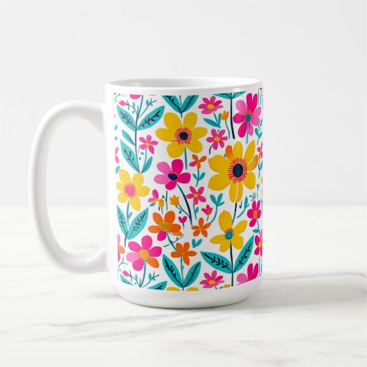 Fettblumen-Malerei-Tasse Kaffeetasse (Links)