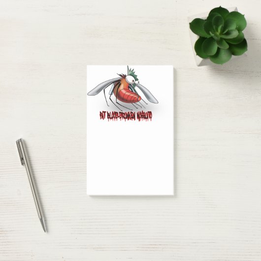 Fettblutbetrunkene Mücke Post-it Klebezettel (Büro)