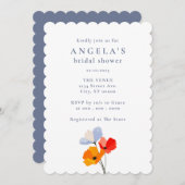 Fettbraunes Brautparty Einladung (Vorne/Hinten)