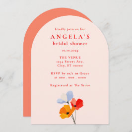 Fettbraunes Brautparty Einladung