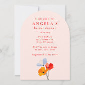 Fettbraunes Brautparty Einladung (Vorderseite)