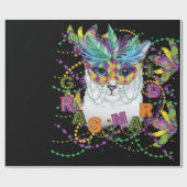 Fettdienstag Cat, Funny Fettdienstag Geschenkpapier (Flach)