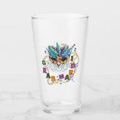 Fettdienstag Cat, Funny Fettdienstag Glas (Vorderseite)