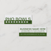 Fettdruck bei PHO BOWLS Treuekarte (Vorne/Hinten)