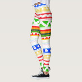 Fettdruck Gemusterte Leggings (Links)