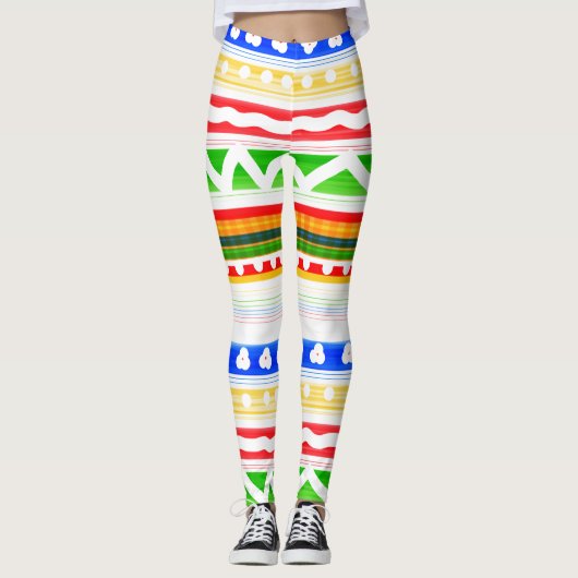 Fettdruck Gemusterte Leggings (Vorderseite)