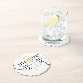 Fettdruck Lasse dies Save the Date Untersetzer (Vor Ort)