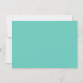 Fettdruck Personalisiert Name Seafoam Border Dankeskarte (Rückseite)