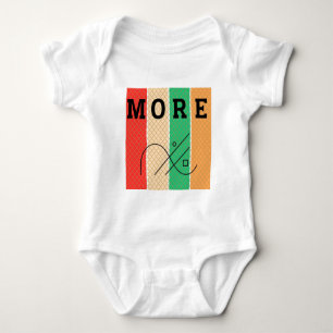 Fettdruck und Geometrie Baby Strampler