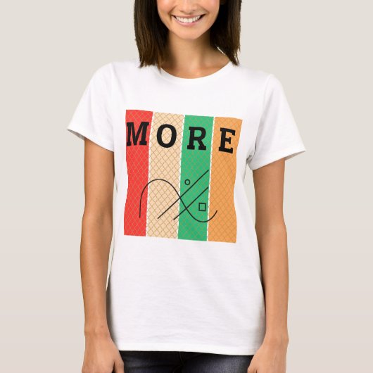 Fettdruck und Geometrie T-Shirt (Vorderseite)