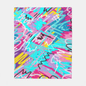 Fettdruckausdruck Abstrakt Fleecedecke (Vorderseite)