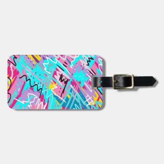 Fettdruckausdruck Abstrakt Gepäckanhänger (Vorderseite horizontal)